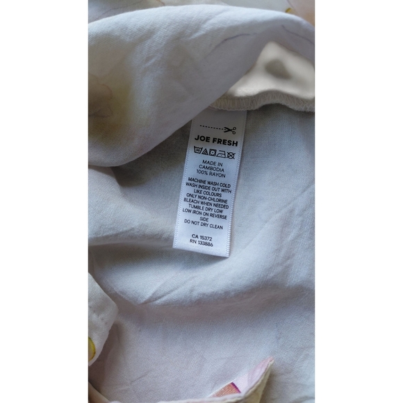 Joe Fresh Pastel Floral Women's Pajama Set - Picture 4 of 5